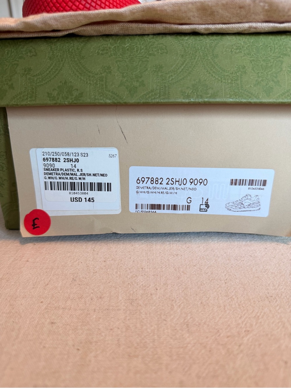 Gucci Basket White Demetra Sneaker - Picture 4 of 4